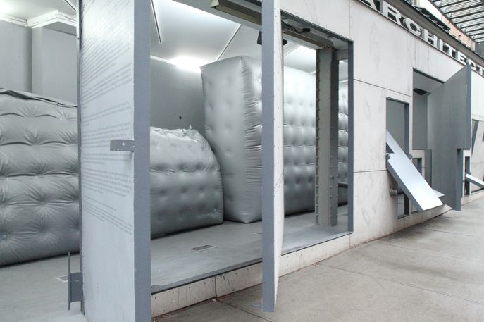 JB1.0: Jamming Bodies Laboratory, 2015 by Lucy McRae and Skylar Tibbits with MIT's Self-Assembly Lab at Storefront for Art and Architecture, New York