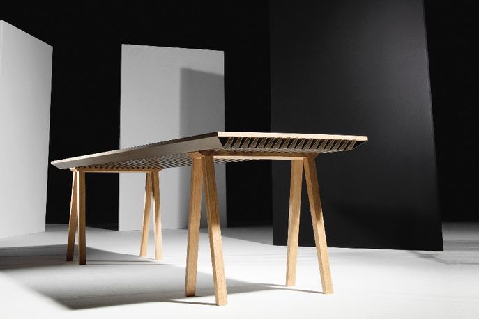 Climate Control Table as part of the Zero Energy Furniture range by Jean-Sébastien Lagrange and Raphaël Ménard, Milan