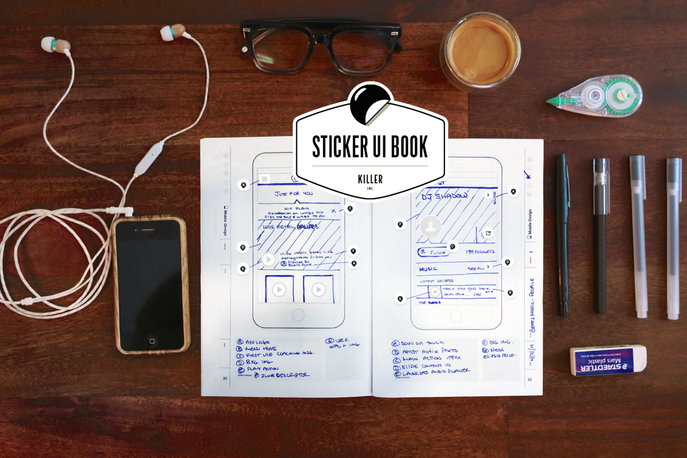 The Sticker UI Book by Killer inc.