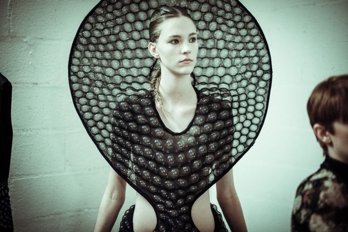 Biopiracy by Iris van Herpen and Lawrence Malstaf 