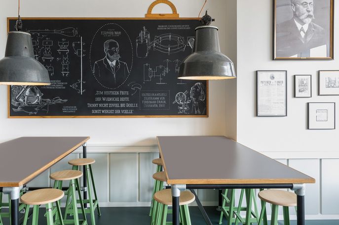 Cafe Ferdinand by Aerogram Studio, Hamburg