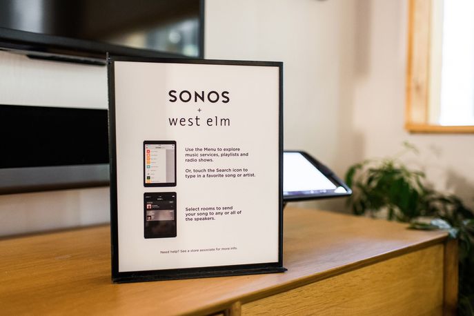 Sonos Listening Room in West Elm, US