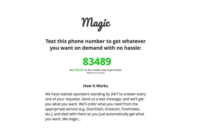 Magic service, US