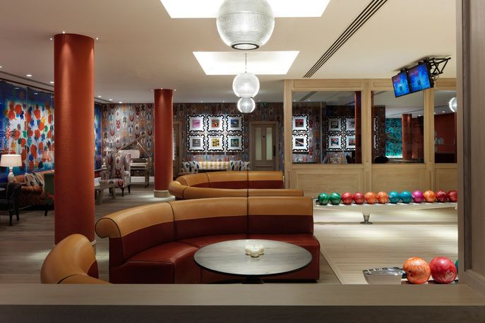 Bowling alley Ham Yard Hotel