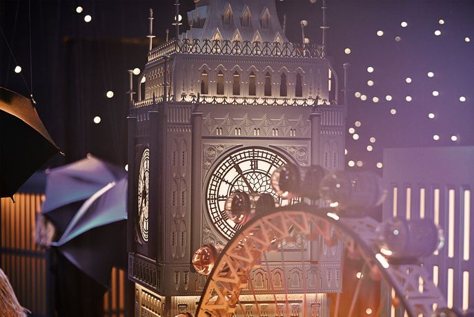 The Magical Christmas Journey By Burberry at Printemps, Paris