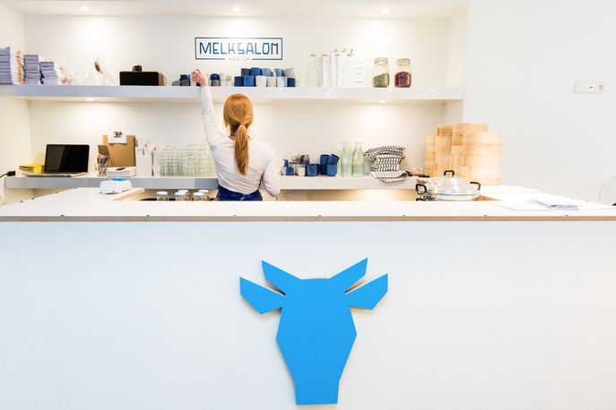 MelkSalon designed by Sietske Klooster, Amsterdam. Photography by Nichon Glerum