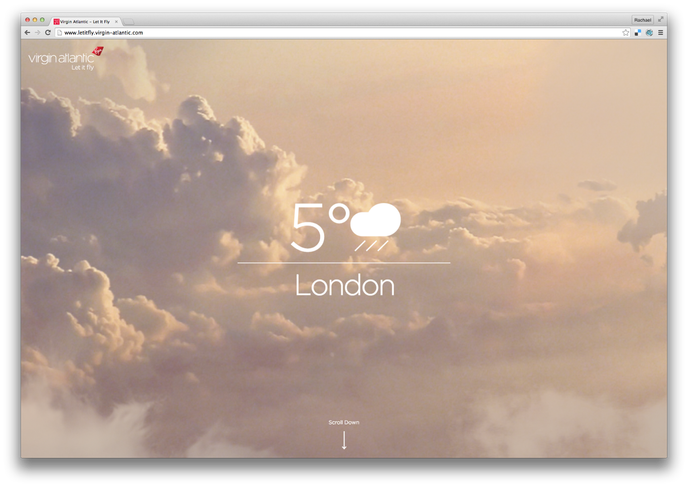 Personalised holiday algorithm by Virgin Atlantic, UK