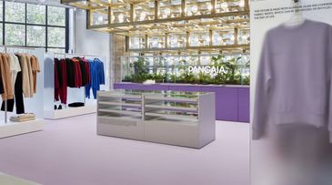 Pangaia opens a lab-like flagship pop-up in Paris