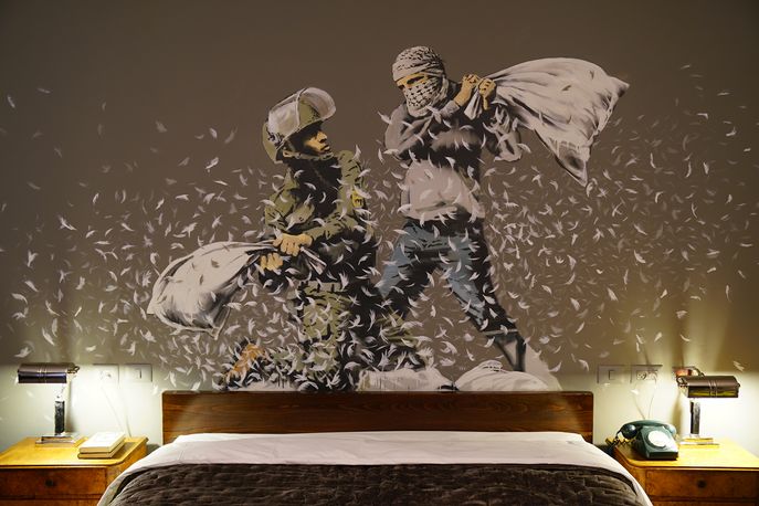 The Walled Off Hotel by Banksy, Palestine