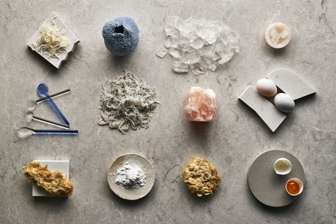 A Material Menu: Designs for the Culinary Aesthetic by Caesarstone and Arabeschi di Latte, UK.