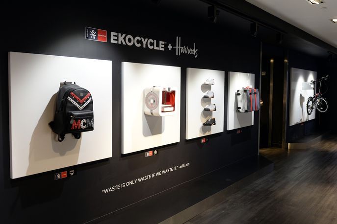 Ekocycle by Will.I.am and Coca Cola at Harrods, London