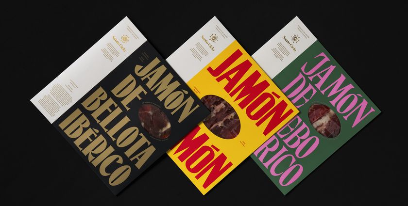 Type and colour clash to elevate Spanish produce