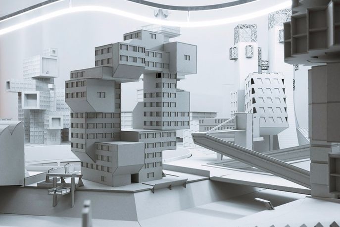 installation by Bureau A at the L'Asticot flagship store, Geneva