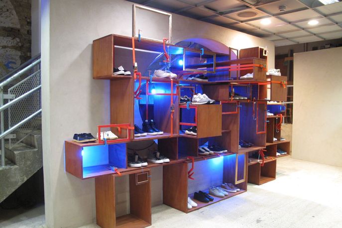 Sneaker Space Dover Street Market structure by Michael Samuels
