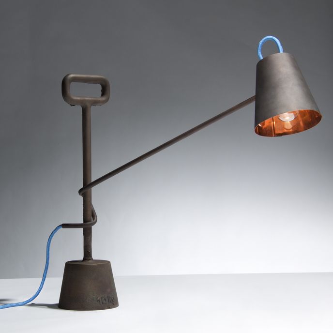Copper lamp by Samuel Treindl and Tobias Sieber