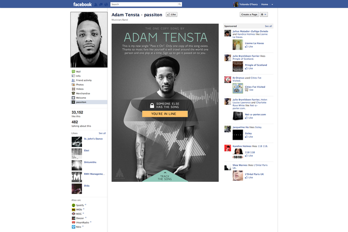 Pass it on, Adam Tensta