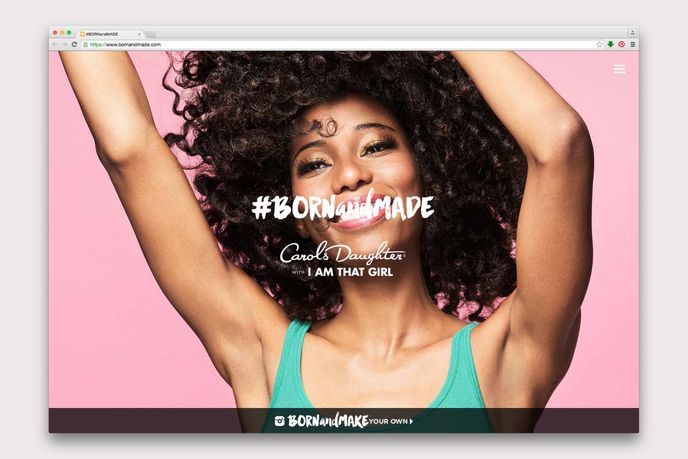 Born and Made microsite by Carol's Daughter 