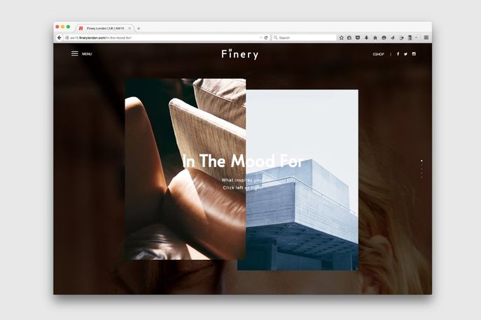 In the Mood For online feature from Finery, UK