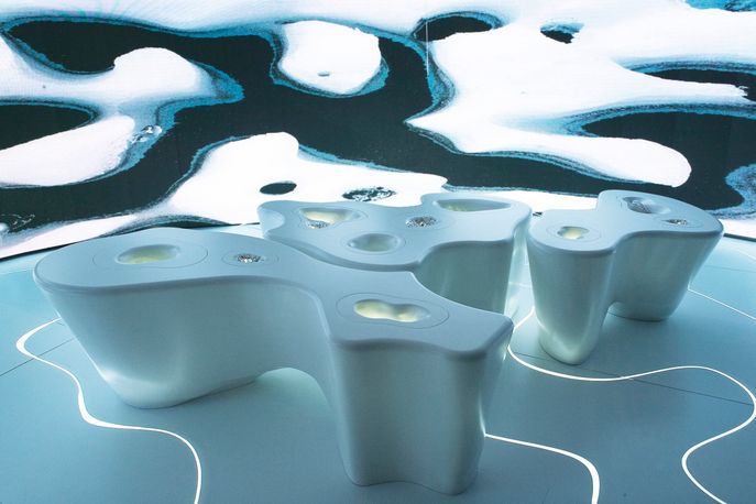 Thinning Ice installation by Swarovski