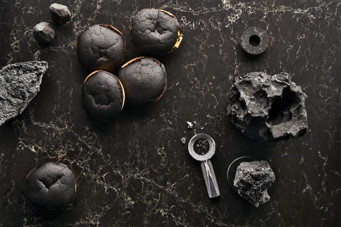 A Material Menu: Designs for the Culinary Aesthetic by Caesarstone and Arabeschi di Latte, UK.