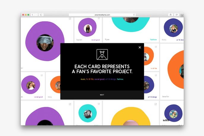 Pharrell Williams website, Global