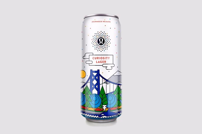 Curiosity lager by Lululemon and Stanley Park Brewing, Vancouver