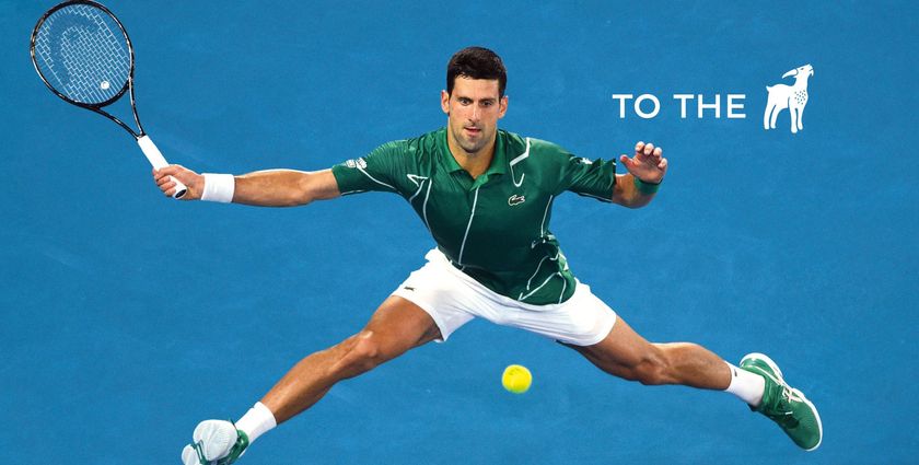 Lacoste transforms crocodile logo into goat in tribute to Novak Djokovic 