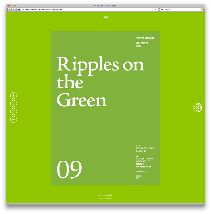 Form Follows Function website