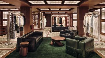 Spaceship meets Italian modernism in Bottega Veneta’s redesigned Paris store
