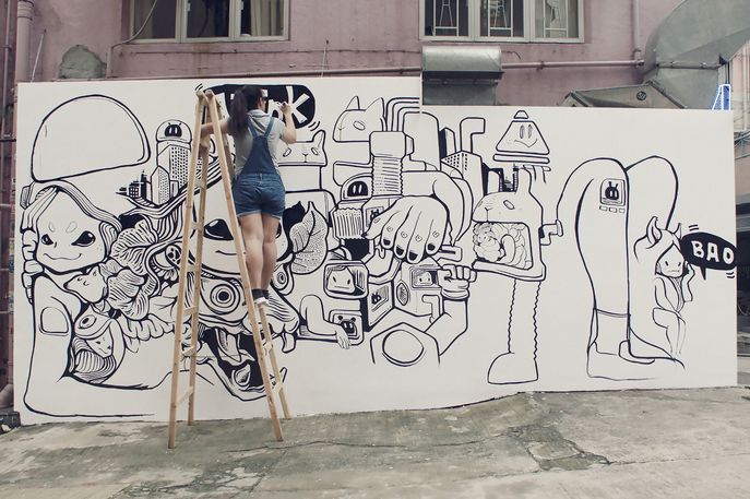 Air Ink by Graviky and Tiger Beer, Hong Kong