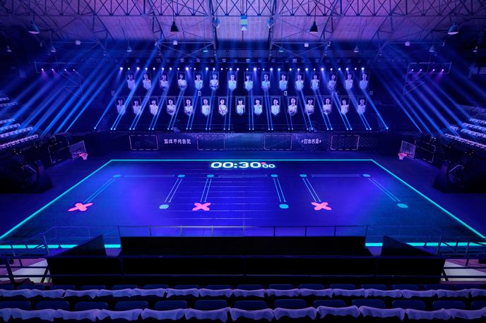 Nike's House of Mamba basketball court