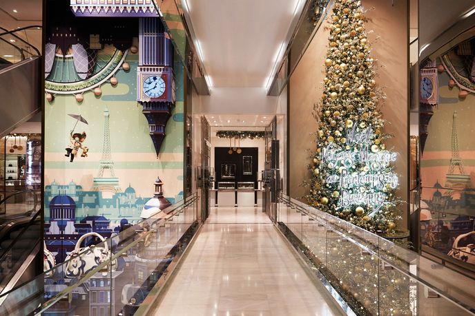 The Magical Christmas Journey By Burberry at Printemps, Paris