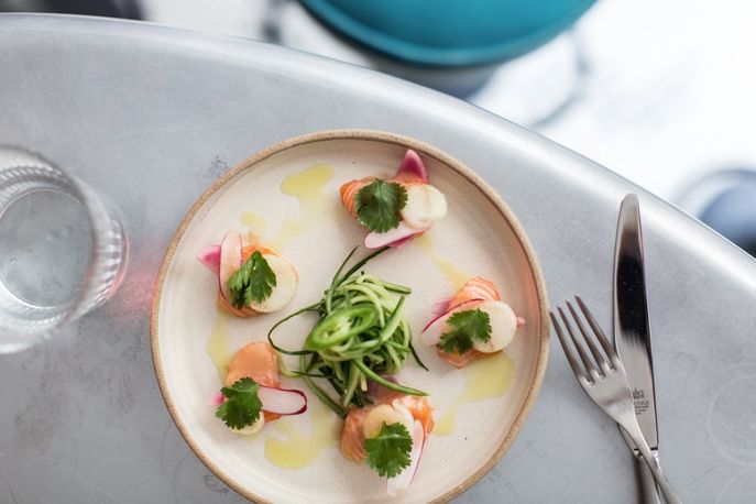 Raw Fish Uri at The Palomar, London