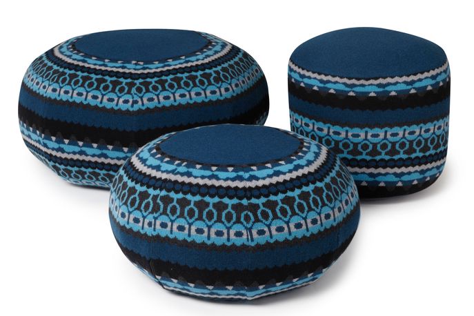 Frank, Ernest and Henry pouffes by Donna Wilson