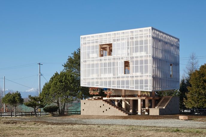 Nest We Grow by UC Berkeley graduates and Kengo Kuma & Associates, Japan. Photography by Shinkenchiku-sha