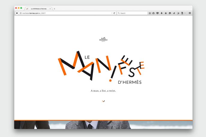 Le Manifeste d’Hermès menswear platform from Hermès, Paris