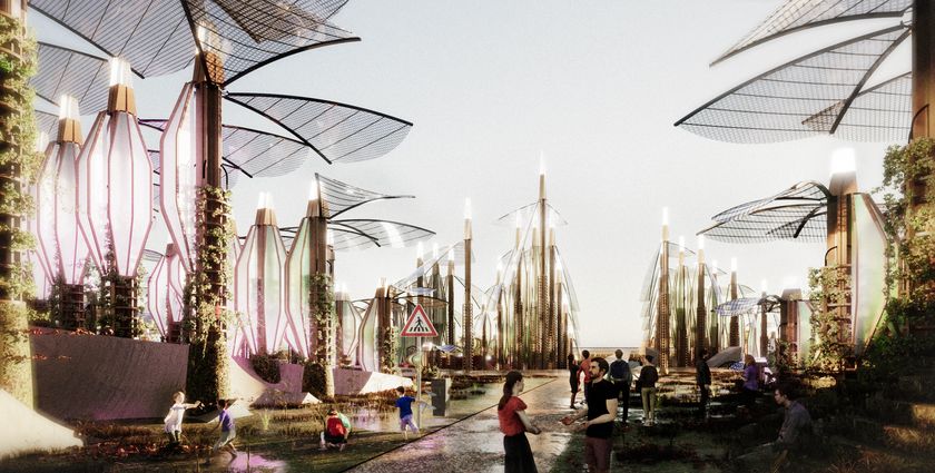 Giant conceptual clock ticks towards a sustainable future