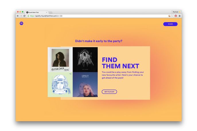 Found them First from Spotify, Global