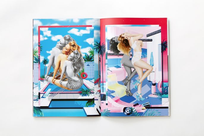Kylie Minogue tour merchandise by creative agency Chandelier Creative for her 2014 “Kiss Me Once” Tour