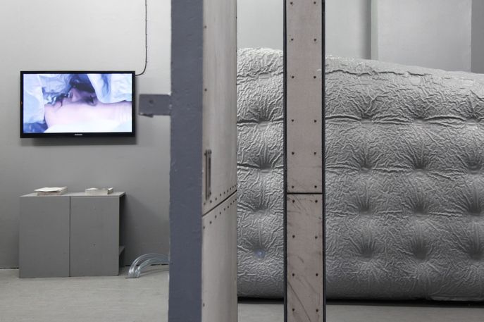 JB1.0: Jamming Bodies Laboratory, 2015 by Lucy McRae and Skylar Tibbits with MIT's Self-Assembly Lab at Storefront for Art and Architecture, New York
