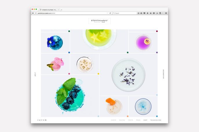 Palette for your Palate by Tealeaves and Pantone, North America