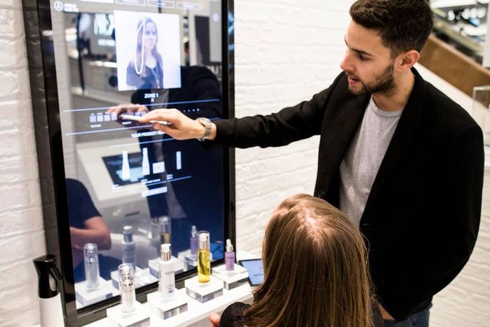 Nexxus Interactive Mirror at Selfridges, London