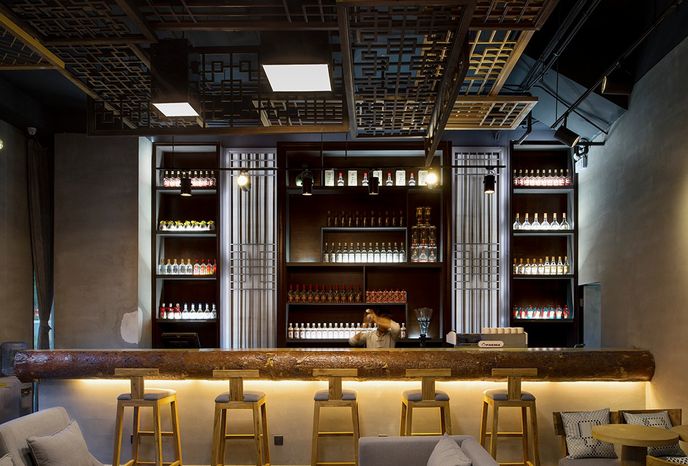 En Vain Beijiu bar designed by United Design Practice, Beijing
