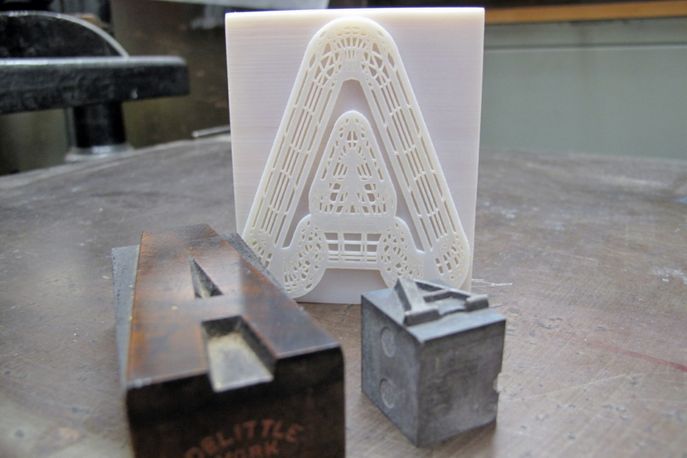 A23D, 3D-printed letterpress 