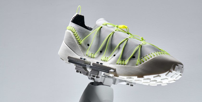The RUEI-01 shoe embeds ‘unmanufacture’ information