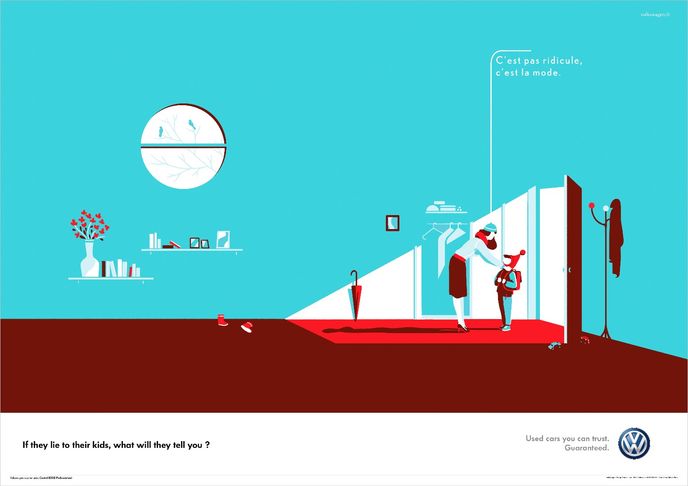 Kids ad for Volkswagen by DDB, Paris
