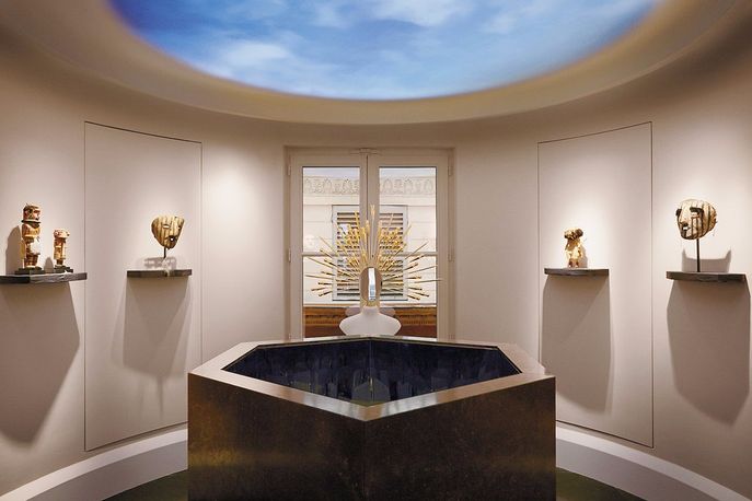 Christian Laboutin beauty boutique, images courtesy of the New York Times