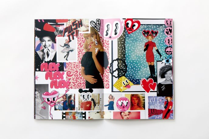 Kylie Minogue tour merchandise by creative agency Chandelier Creative for her 2014 “Kiss Me Once” Tour