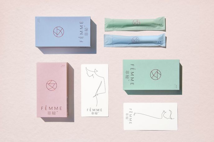 Fémme packaging by Pearlfisher