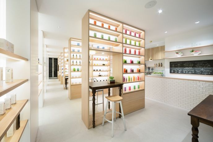 Beauty Library designed by Nendo for Nature's Way, Tokyo